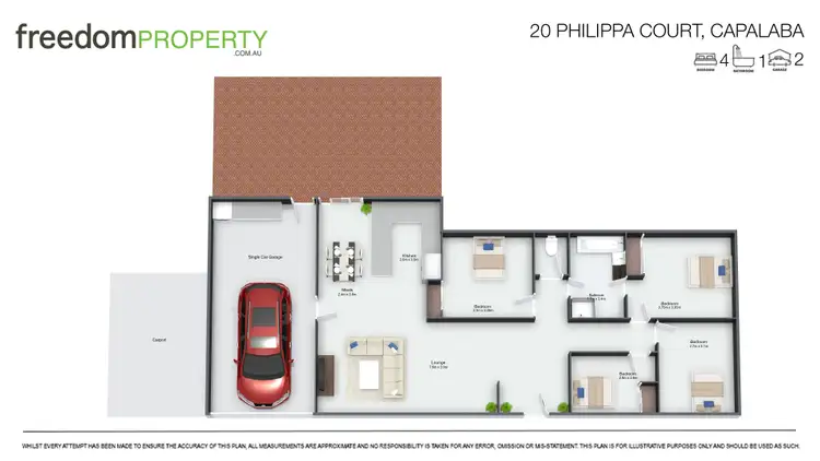 Floorplan of Homely house listing, 20 Philippa Court, Capalaba QLD 4157