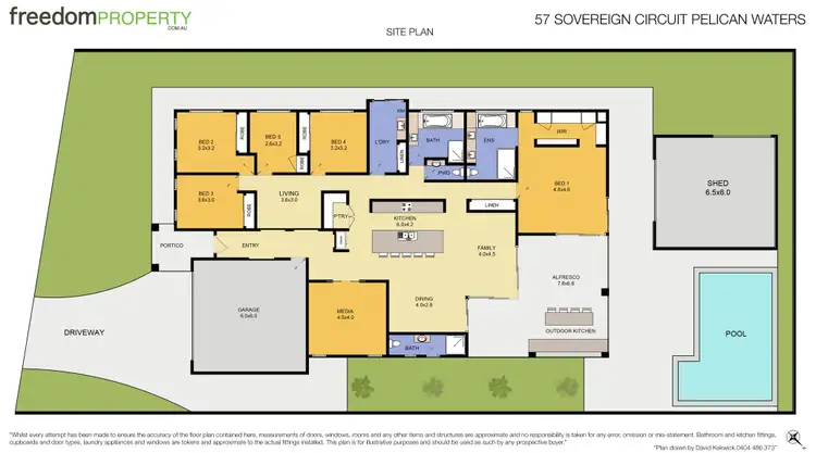 Floorplan of Homely house listing, 57 Sovereign Circuit, Pelican Waters QLD 4551