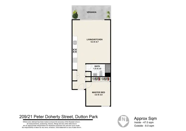 Floorplan of Homely unit listing, 209/21 Peter Doherty Street, Dutton Park QLD 4102