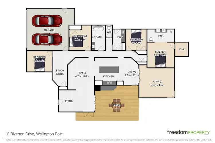 Floorplan of Homely house listing, 12 Riverton Drive, Wellington Point QLD 4160