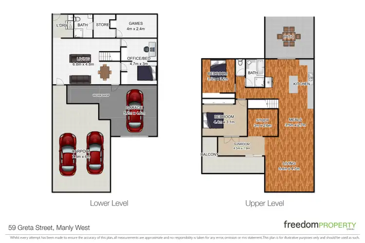 Floorplan of Homely house listing, 59 Greta Street, Manly West QLD 4179