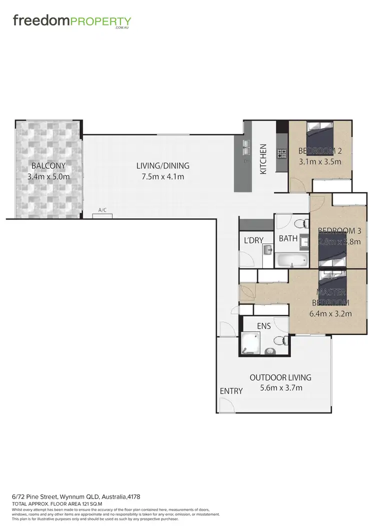 Floorplan of Homely house listing, 6/72 Pine Street, Wynnum QLD 4178