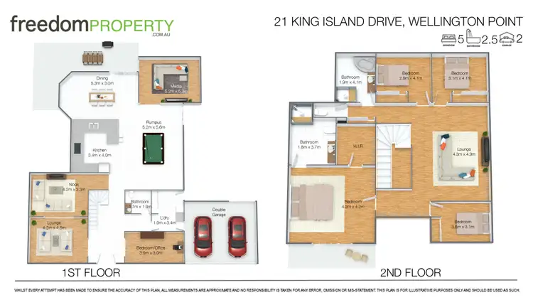 Floorplan of Homely house listing, 21 King Island Drive, Wellington Point QLD 4160