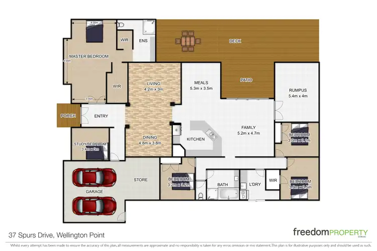 Floorplan of Homely house listing, 37 Spurs Drive, Wellington Point QLD 4160