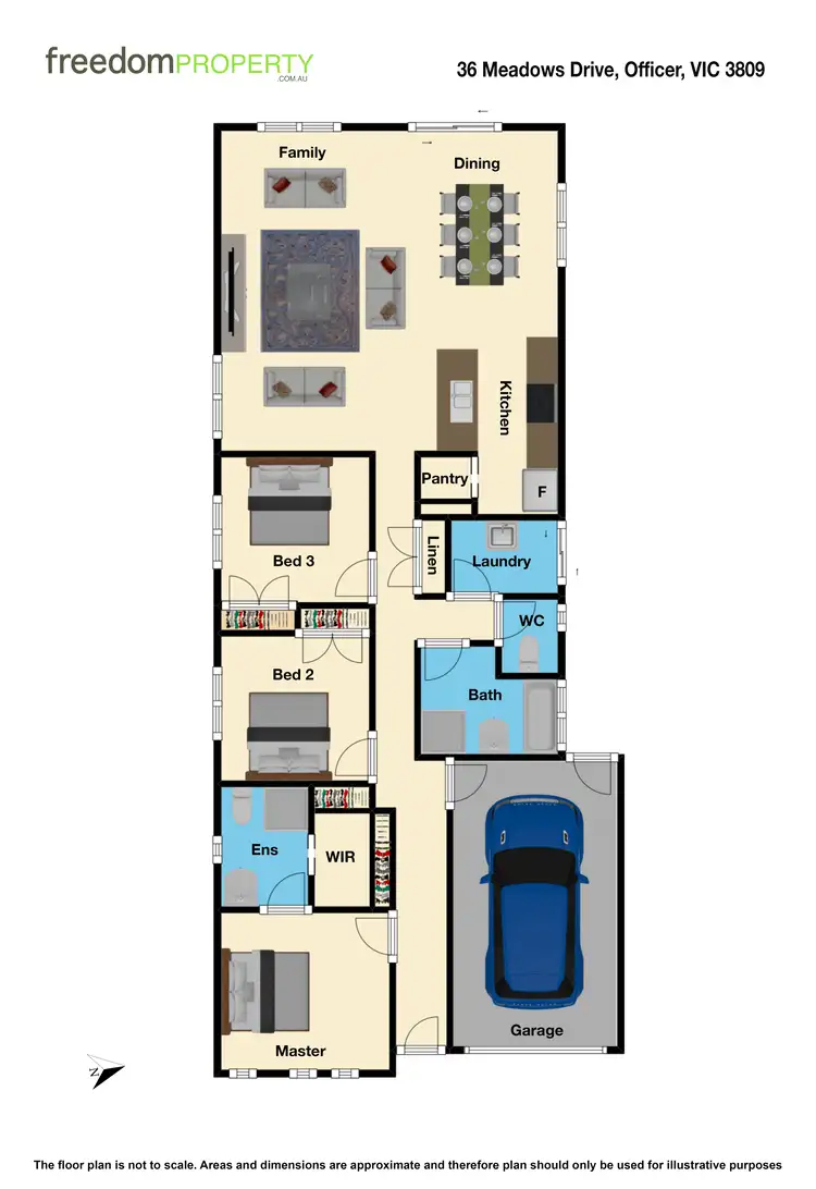 Floorplan of Homely house listing, 36 Meadows Drive, Officer VIC 3809