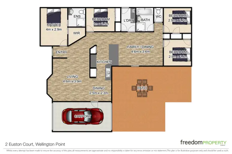 Floorplan of Homely house listing, 2 Euston Court, Wellington Point QLD 4160