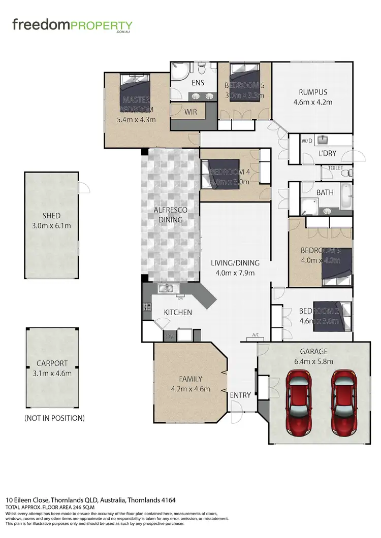 Floorplan of Homely house listing, 10 Eileen Close, Thornlands QLD 4164