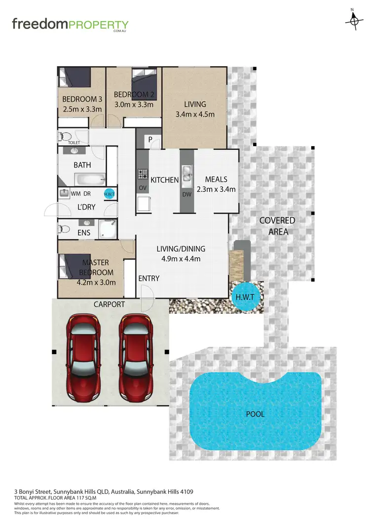 Floorplan of Homely house listing, 3 Bonyi Street, Sunnybank Hills QLD 4109