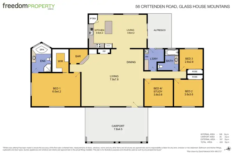 Floorplan of Homely house listing, 56 Crittenden Road, Glass House Mountains QLD 4518