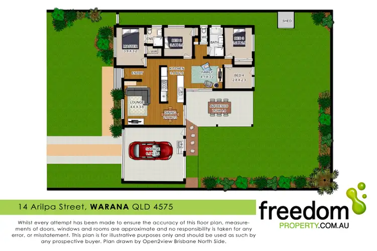 Floorplan of Homely house listing, 14 Arilpa Street, Warana QLD 4575
