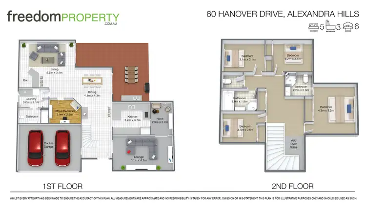 Floorplan of Homely house listing, 60 Hanover Drive, Alexandra Hills QLD 4161