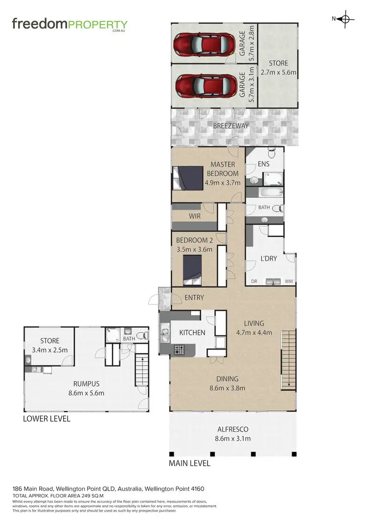 Floorplan of Homely house listing, 186 Main Road, Wellington Point QLD 4160