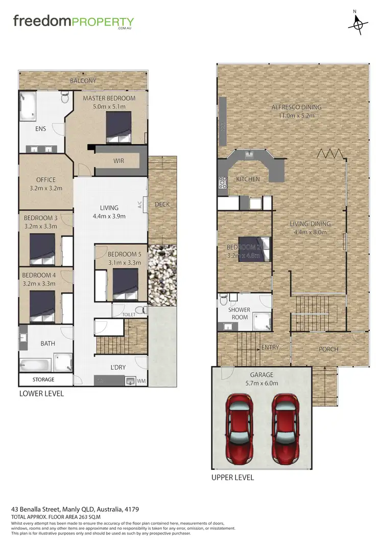 Floorplan of Homely house listing, 43 Benalla Street, Manly QLD 4179