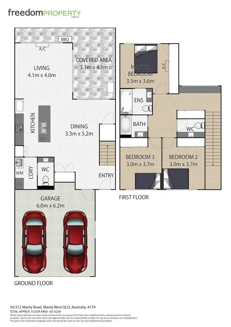 Floorplan of Homely townhouse listing, 56/312 Manly Road, Manly West QLD 4179