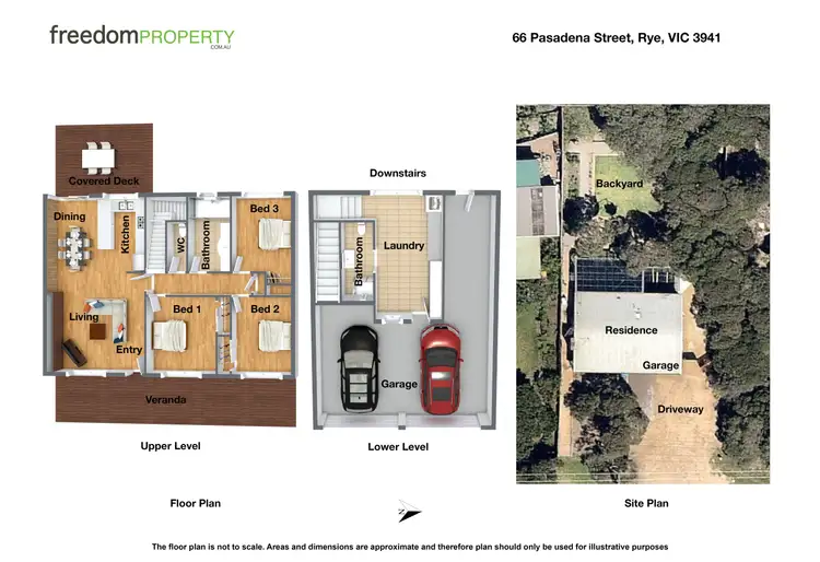 Floorplan of Homely house listing, 66 Pasadena Street, Rye VIC 3941