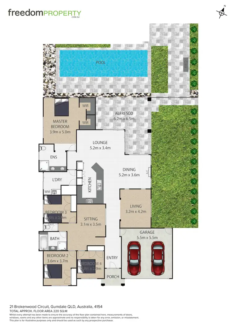 Floorplan of Homely house listing, 21 Brokenwood Circuit, Gumdale QLD 4154
