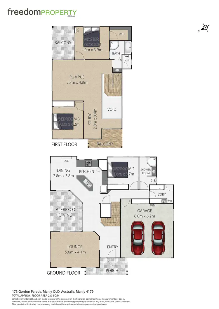 Floorplan of Homely house listing, 173 Gordon Parade, Manly QLD 4179