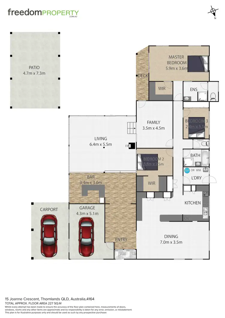 Floorplan of Homely house listing, 15 Joanne Crescent, Thornlands QLD 4164