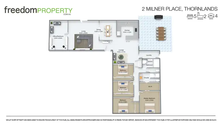 Floorplan of Homely house listing, 2 Milner Place, Thornlands QLD 4164