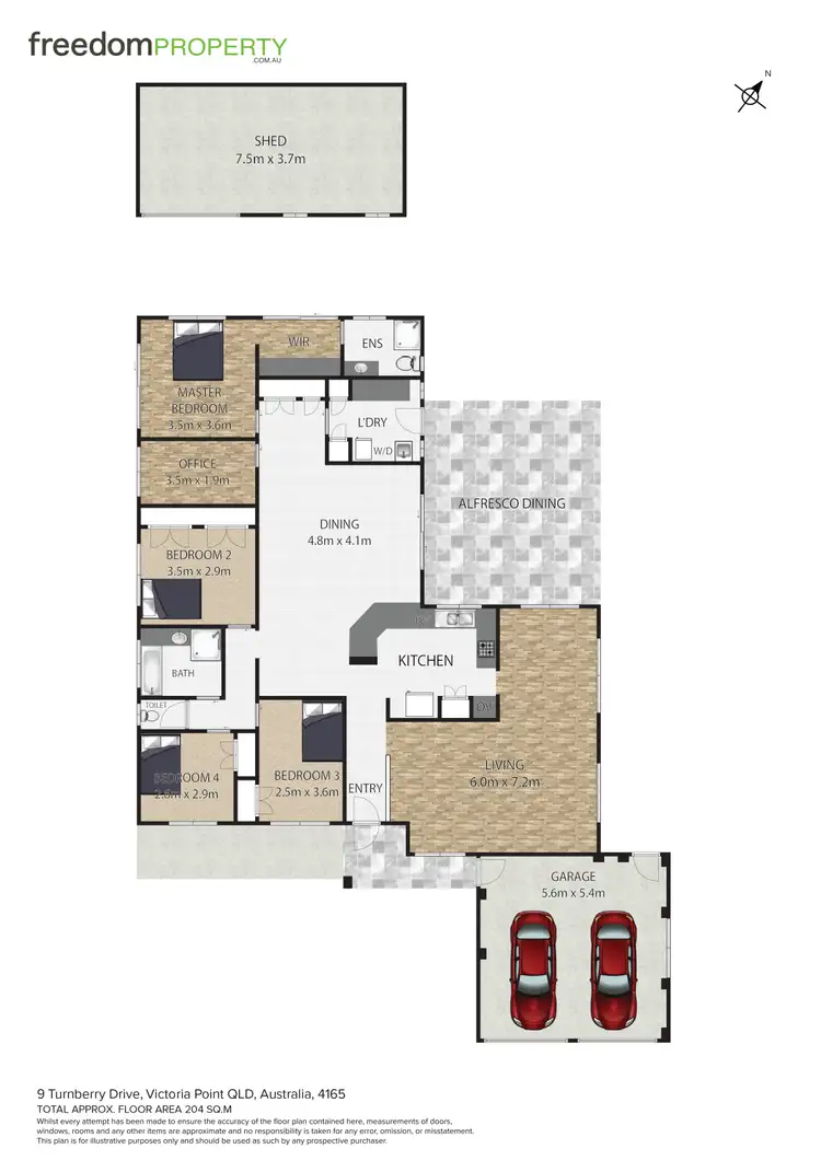 Floorplan of Homely house listing, 9 Turnberry Drive, Victoria Point QLD 4165