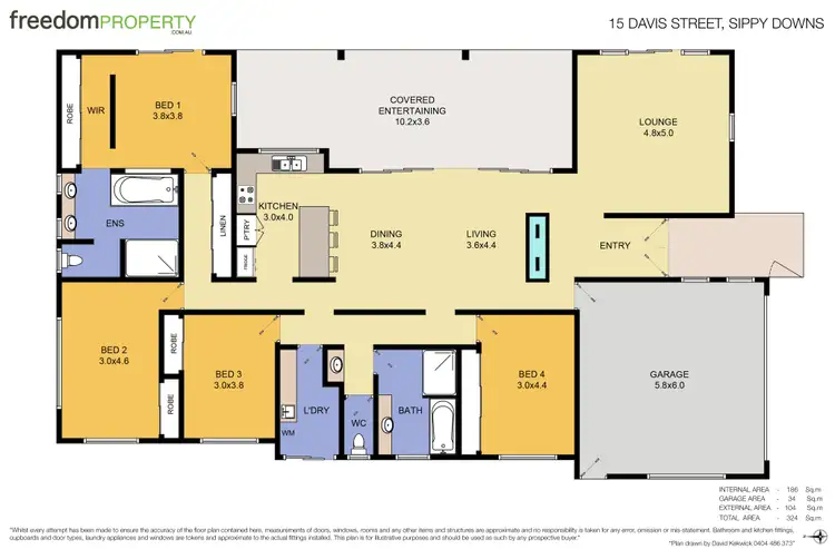 Floorplan of Homely house listing, 15 Davis Street, Sippy Downs QLD 4556