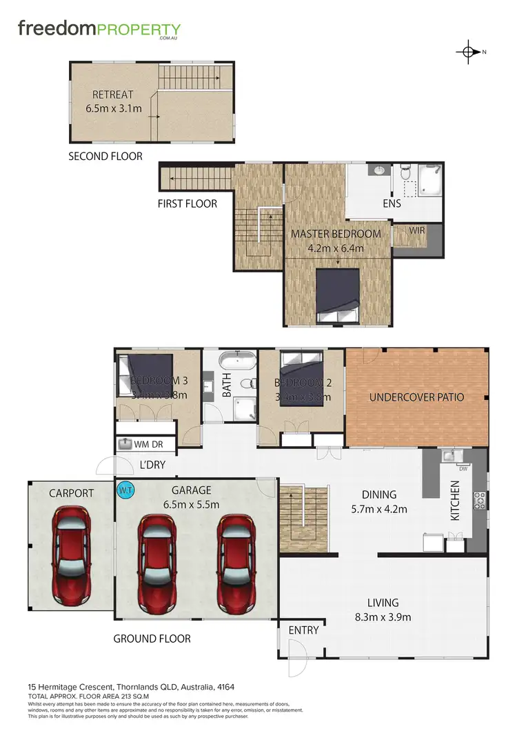 Floorplan of Homely house listing, 15 Hermitage Crescent, Thornlands QLD 4164