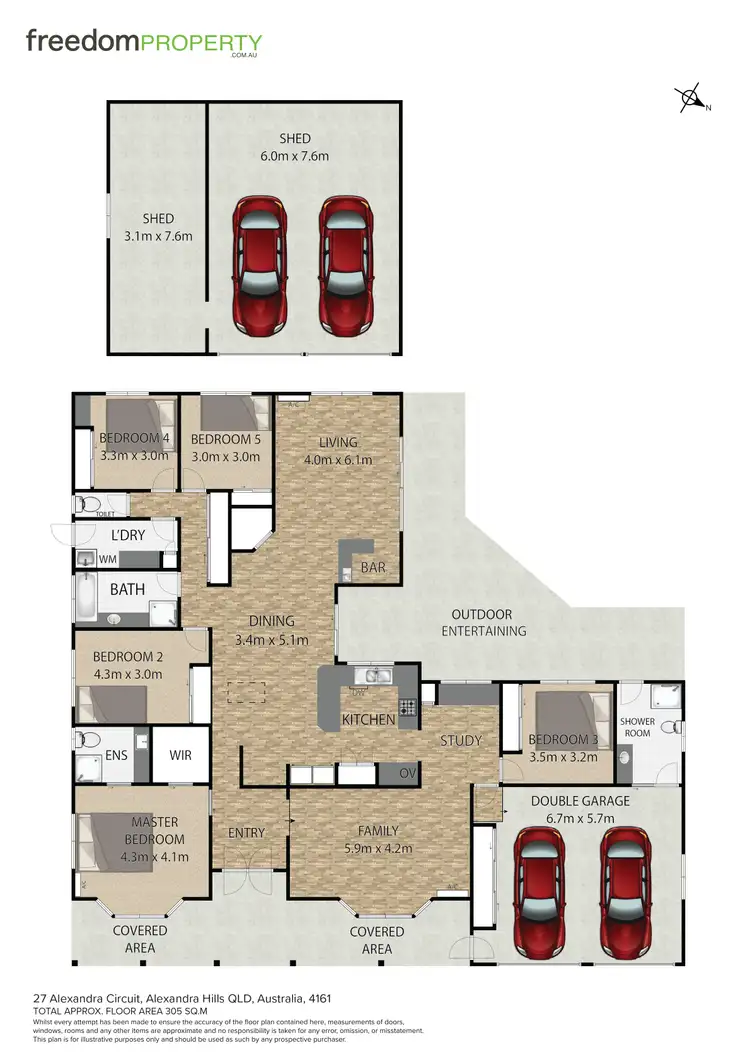 Floorplan of Homely house listing, 27 Alexandra Circuit, Alexandra Hills QLD 4161