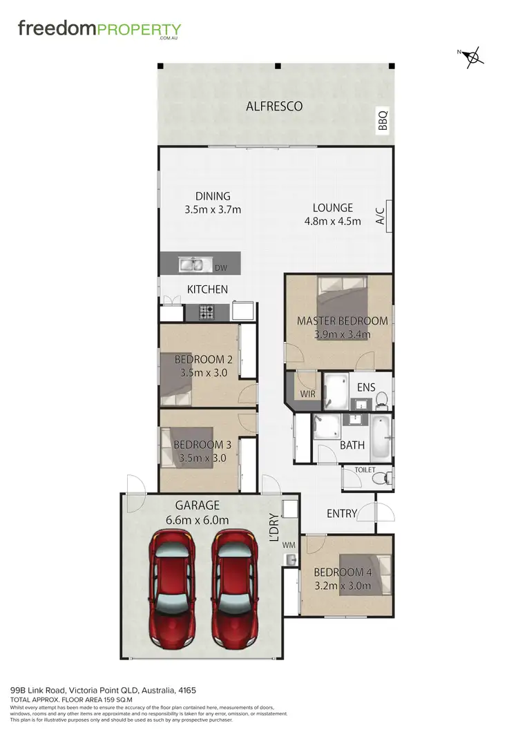 Floorplan of Homely house listing, 99B Link Road, Victoria Point QLD 4165