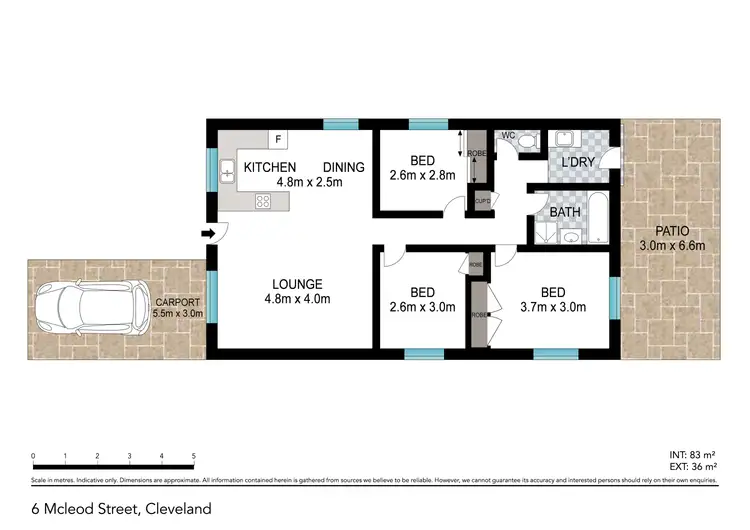 Floorplan of Homely house listing, 6 McLeod Street, Cleveland QLD 4163