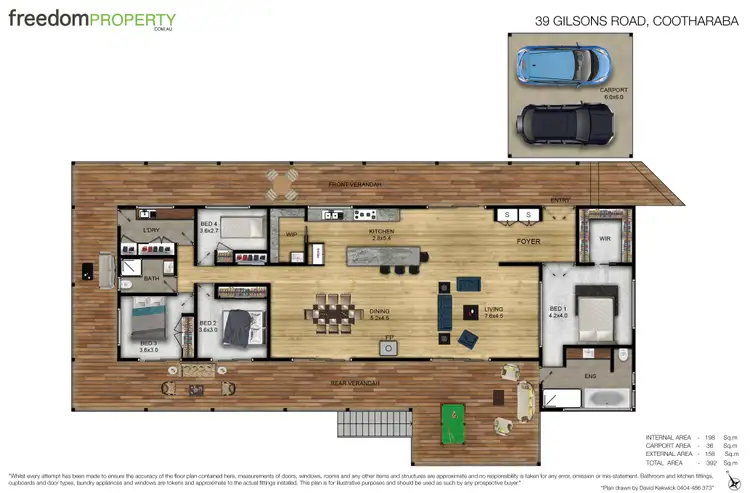 Floorplan of Homely house listing, 39 Gilsons Road, Cootharaba QLD 4565