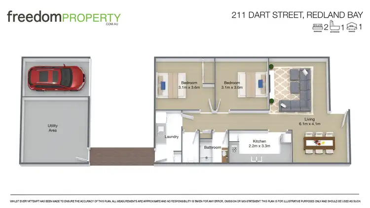 Floorplan of Homely house listing, 211 Dart Street, Redland Bay QLD 4165