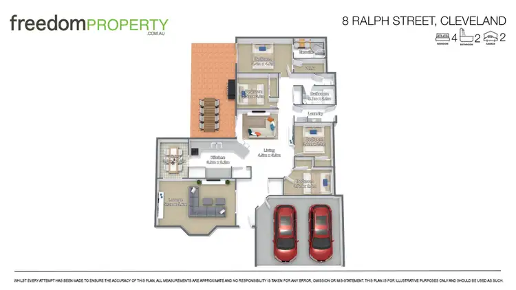 Floorplan of Homely house listing, 8 Ralph Street, Cleveland QLD 4163