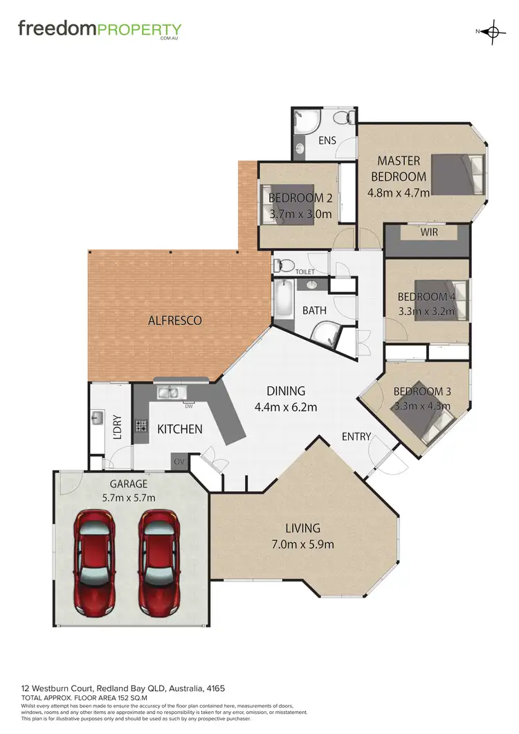 Floorplan of Homely house listing, 12 Westburn Court, Redland Bay QLD 4165