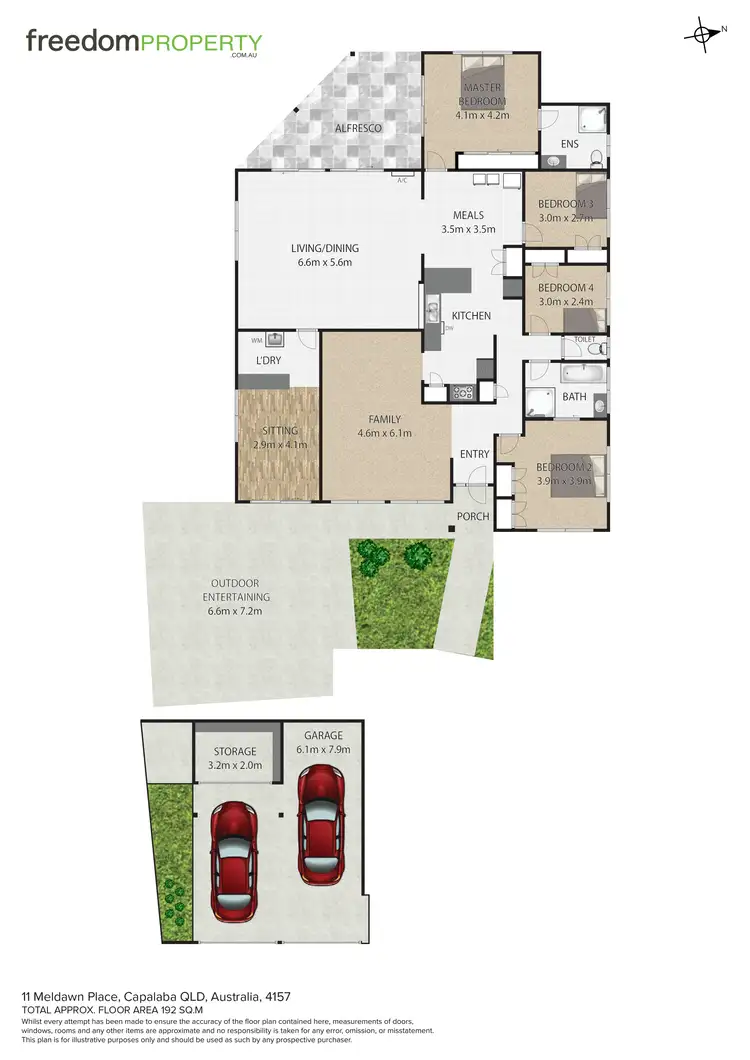 Floorplan of Homely house listing, 11 Meldawn Place, Capalaba QLD 4157