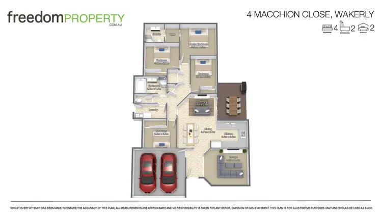 Floorplan of Homely house listing, 4 Macchion Close, Wakerley QLD 4154