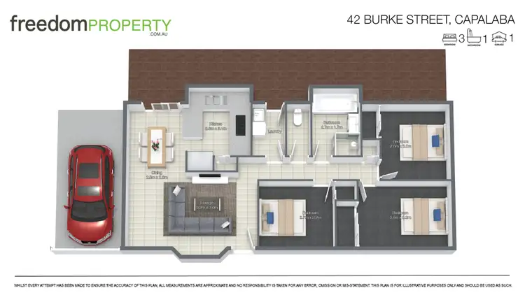Floorplan of Homely house listing, 42 Burke Street, Capalaba QLD 4157