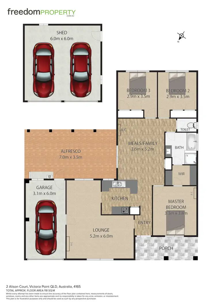 Floorplan of Homely house listing, 2 Alison Court, Victoria Point QLD 4165