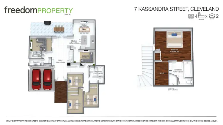 Floorplan of Homely house listing, 7 Kassandra Street, Cleveland QLD 4163