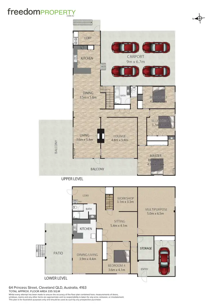 Floorplan of Homely house listing, 64 Princess Street, Cleveland QLD 4163