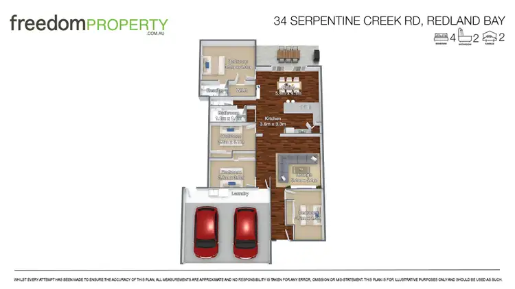 Floorplan of Homely house listing, 34 Serpentine Creek Road, Redland Bay QLD 4165