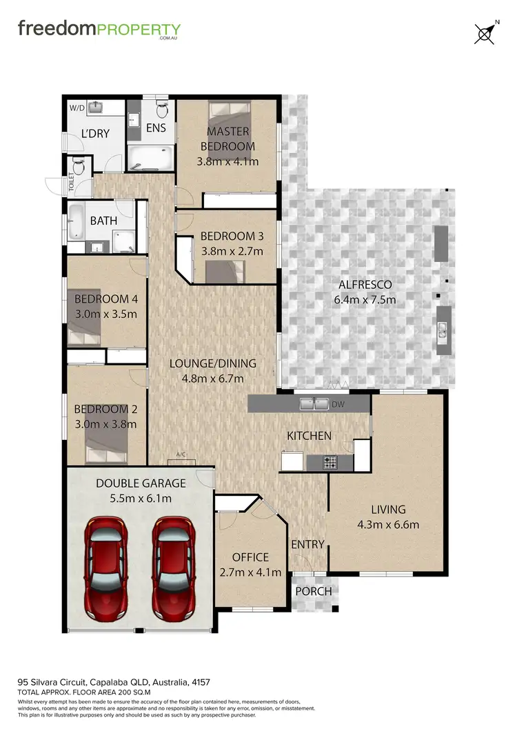 Floorplan of Homely house listing, 95 Silvara Circuit, Capalaba QLD 4157