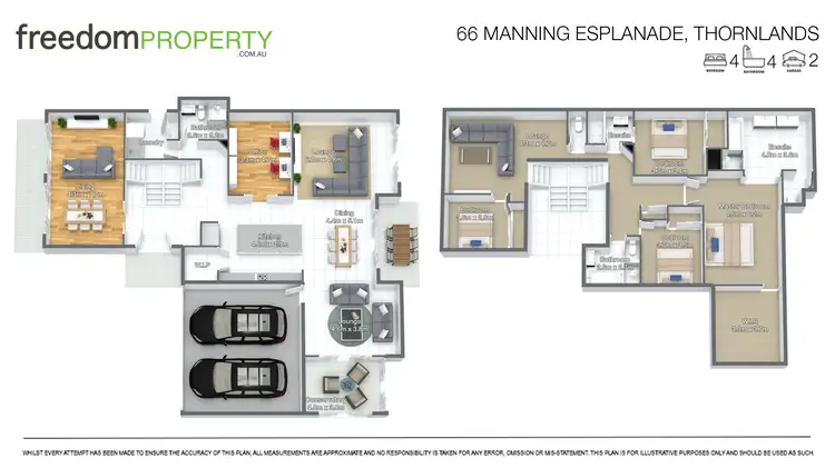 Floorplan of Homely house listing, 66 Manning Esplanade, Thornlands QLD 4164
