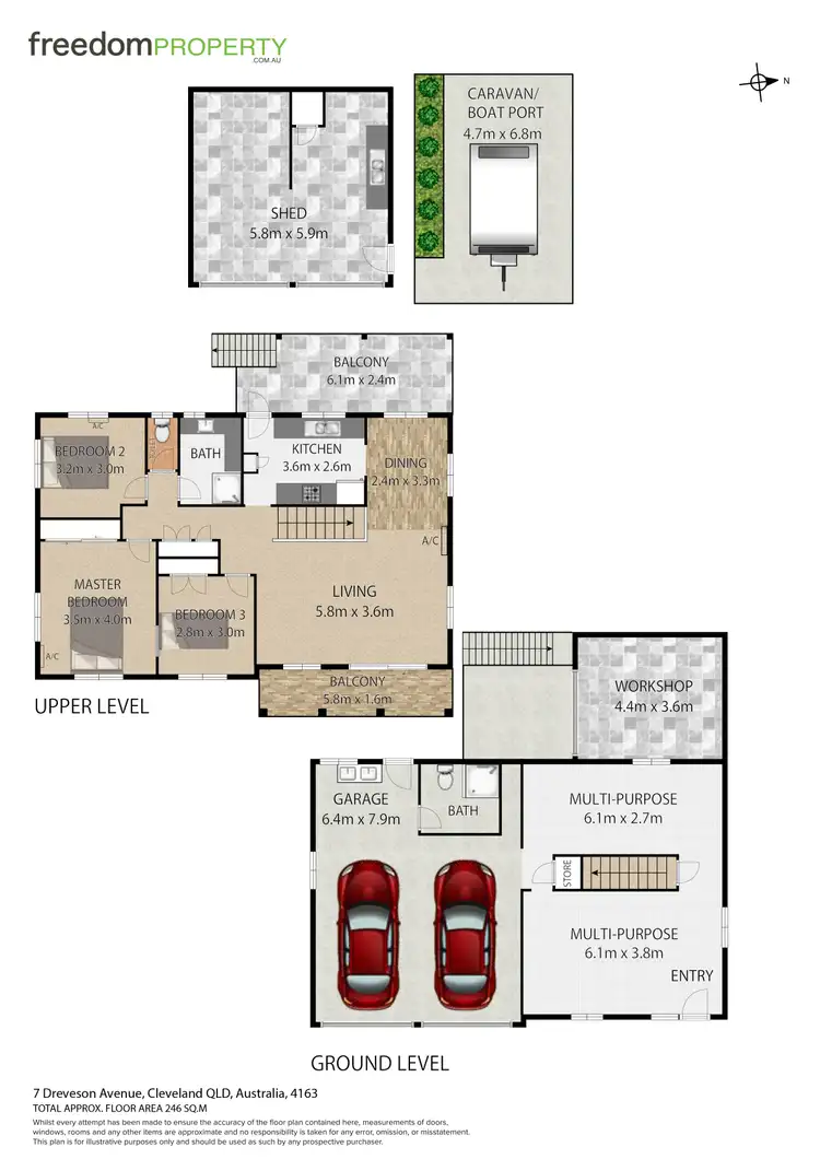 Floorplan of Homely house listing, 7 Drevesen Avenue, Cleveland QLD 4163