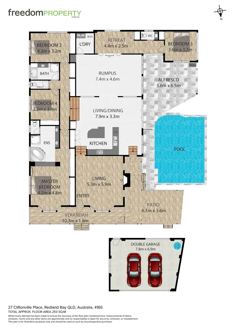 Floorplan of Homely house listing, 27 Cliftonville Place, Redland Bay QLD 4165