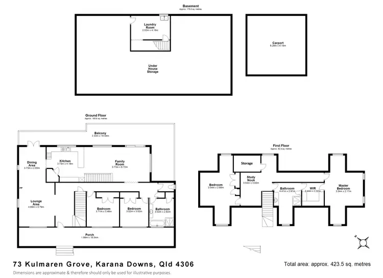 Floorplan of Homely house listing, 73 Kulmaren Grove, Karana Downs QLD 4306