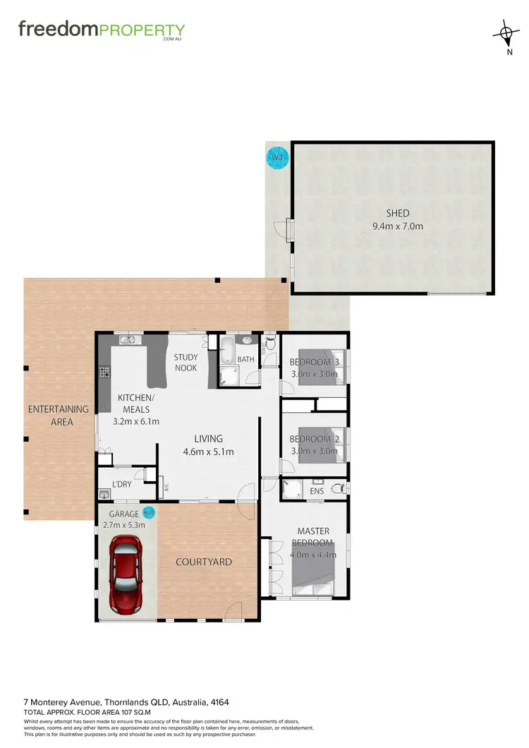 Floorplan of Homely house listing, 7 Monterey Avenue, Thornlands QLD 4164