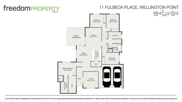 Floorplan of Homely house listing, 11 Fulbeck Place, Wellington Point QLD 4160