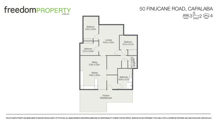 Floorplan of Homely house listing, 50 Finucane Road, Capalaba QLD 4157