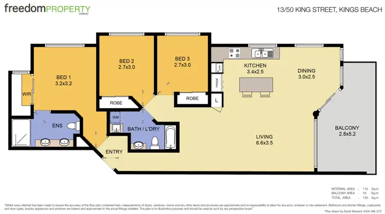 Floorplan of Homely unit listing, 13/50 King Street, Kings Beach QLD 4551