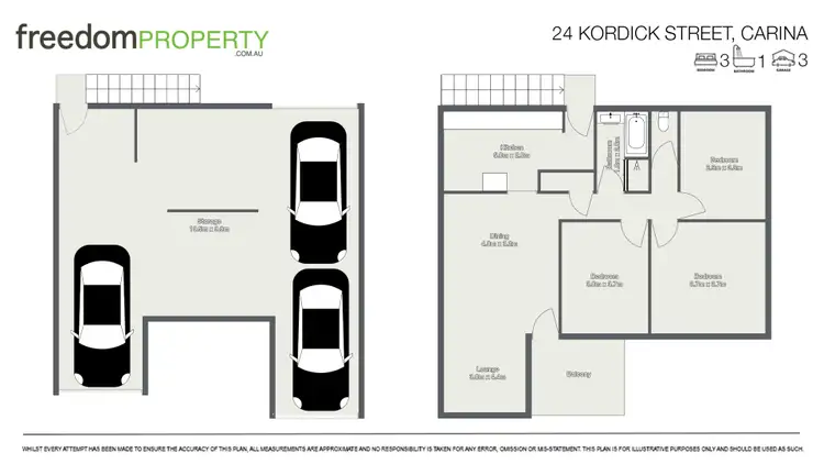 Floorplan of Homely house listing, 24 Kordick Street, Carina QLD 4152